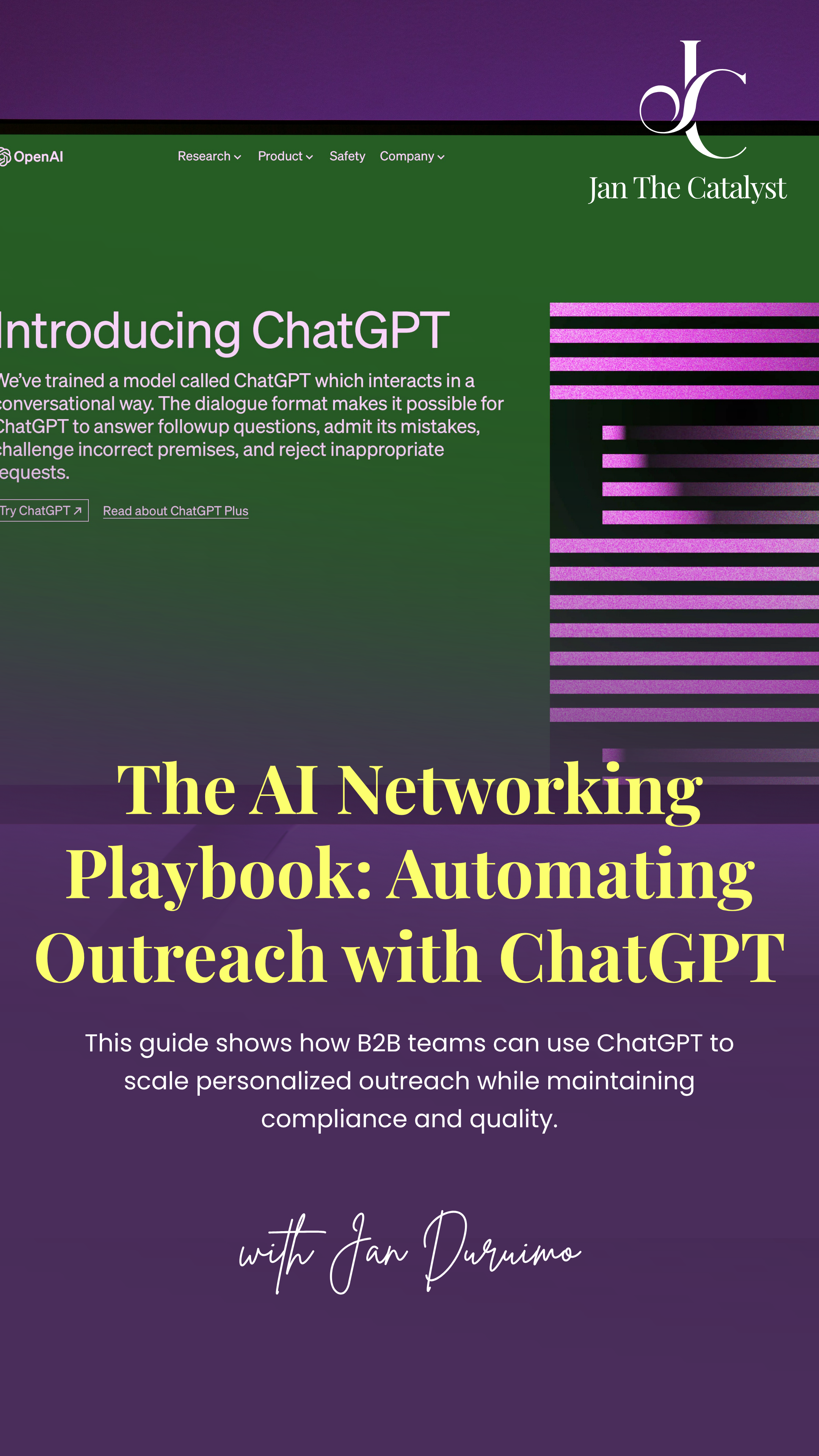 The AI Networking Playbook: Automating Outreach  with ChatGPT
